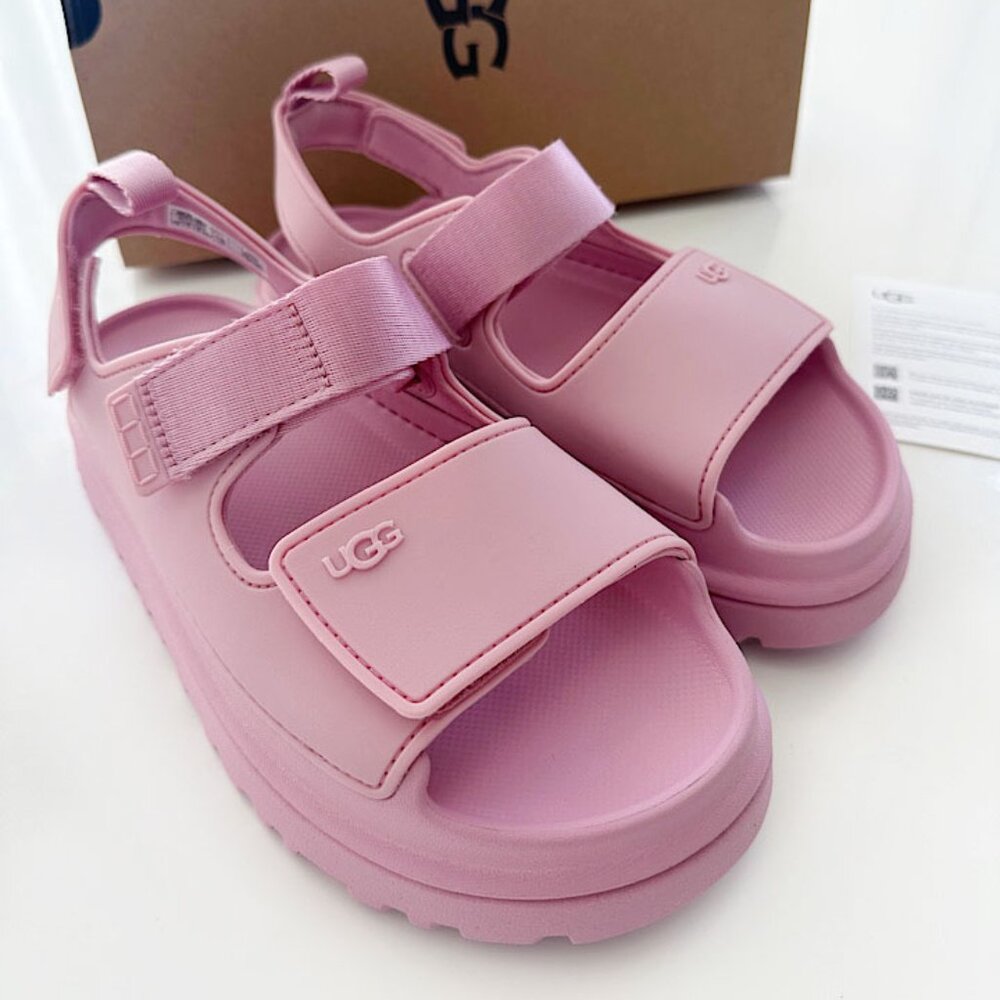 NWT UGG big kid's golden glow sandals